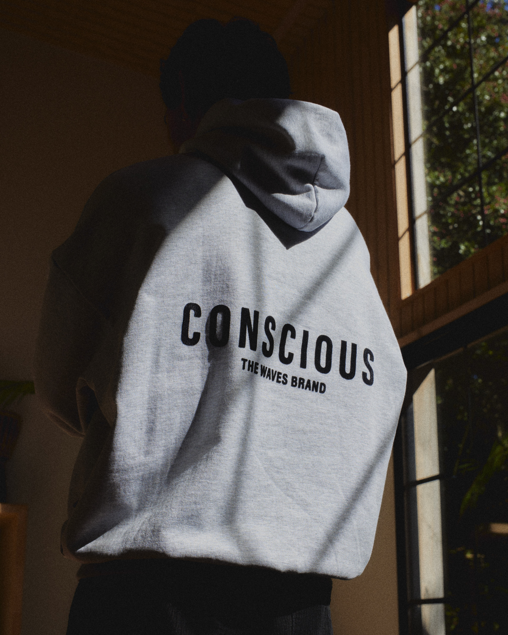 HOODIE BRAND STONE GRAY