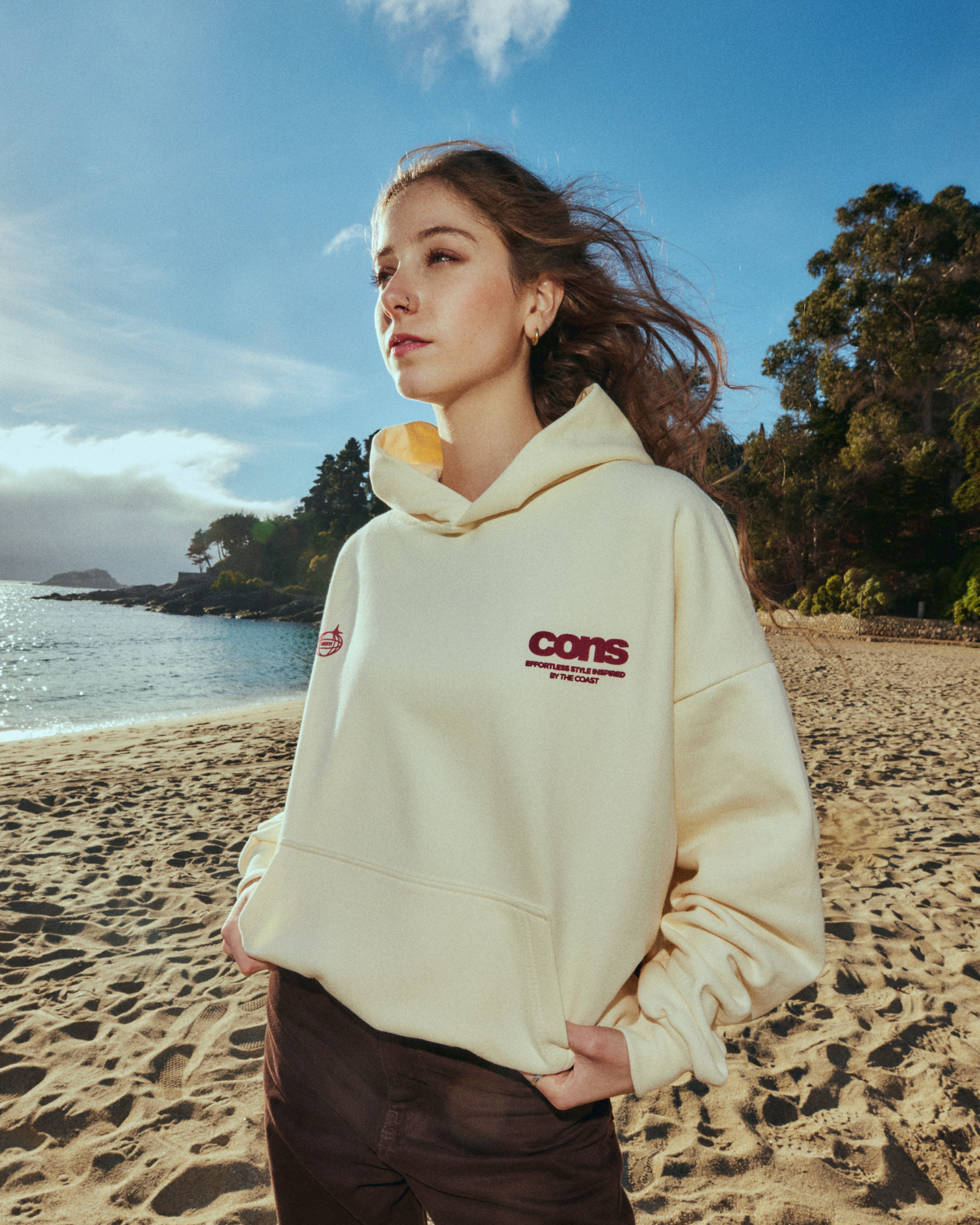 HOODIE CONS COAST CREMA