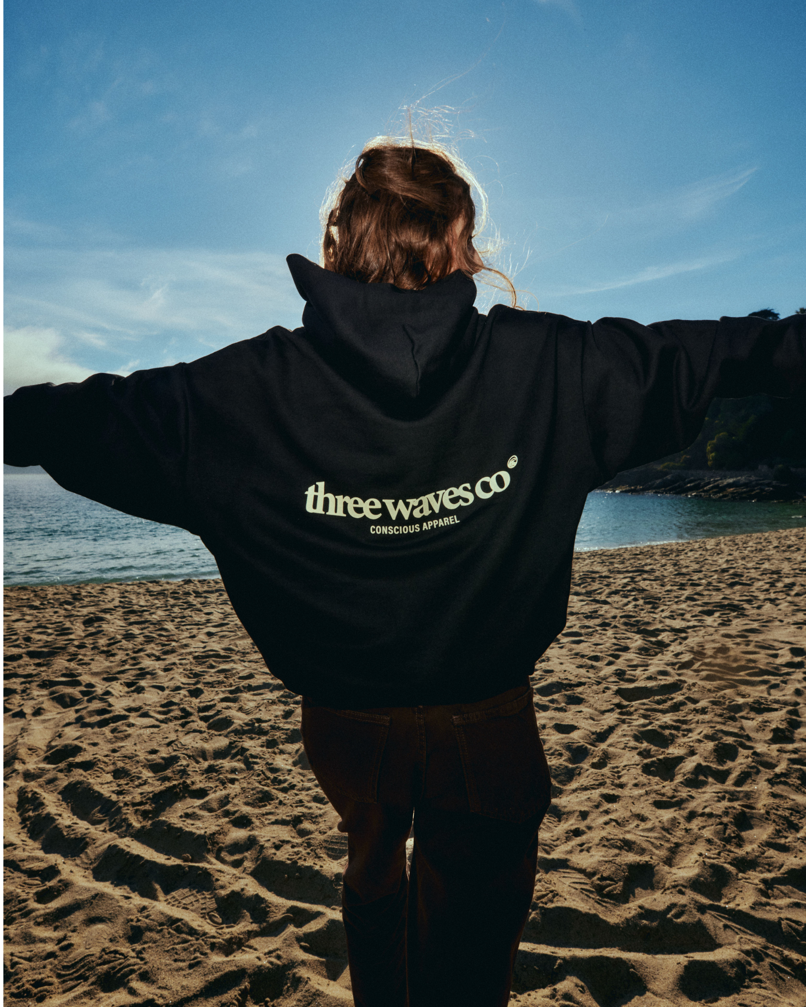 HOODIE WAVE NEGRO