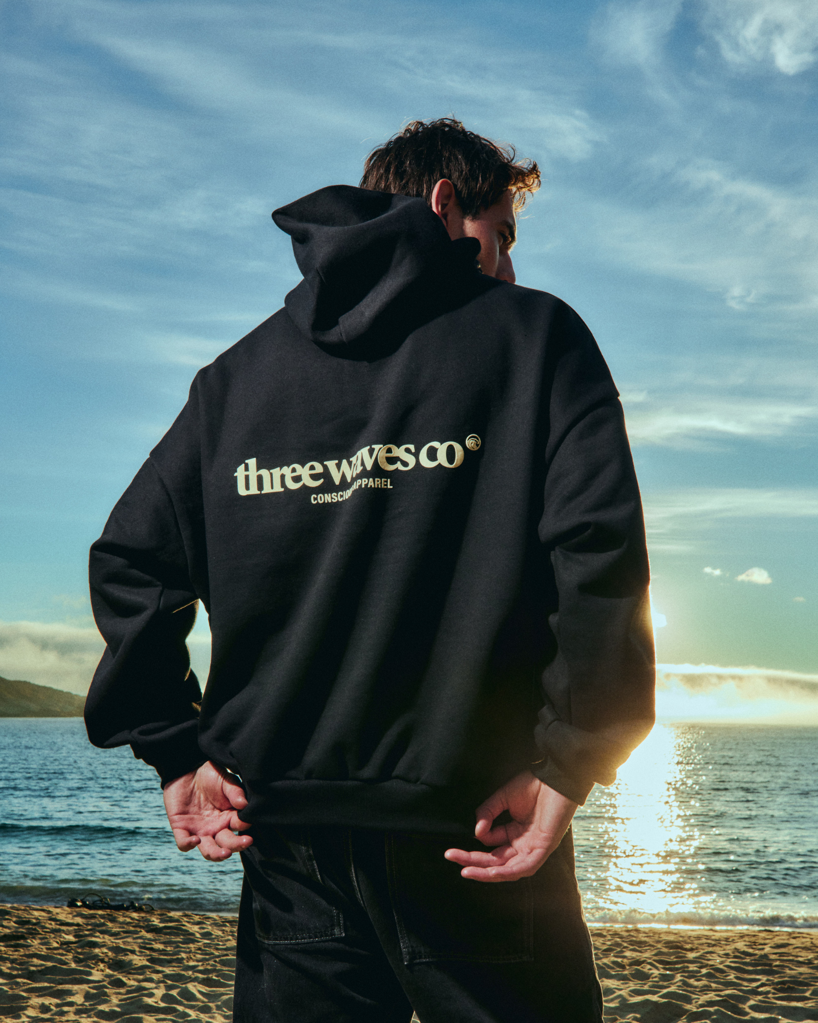 HOODIE WAVE NEGRO