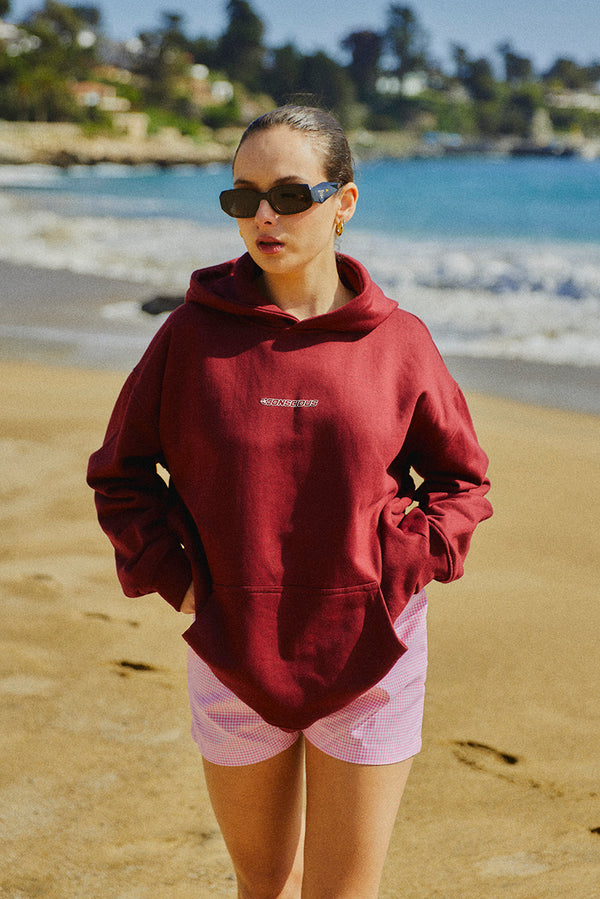 HOODIE TROPICONS WINE ♀