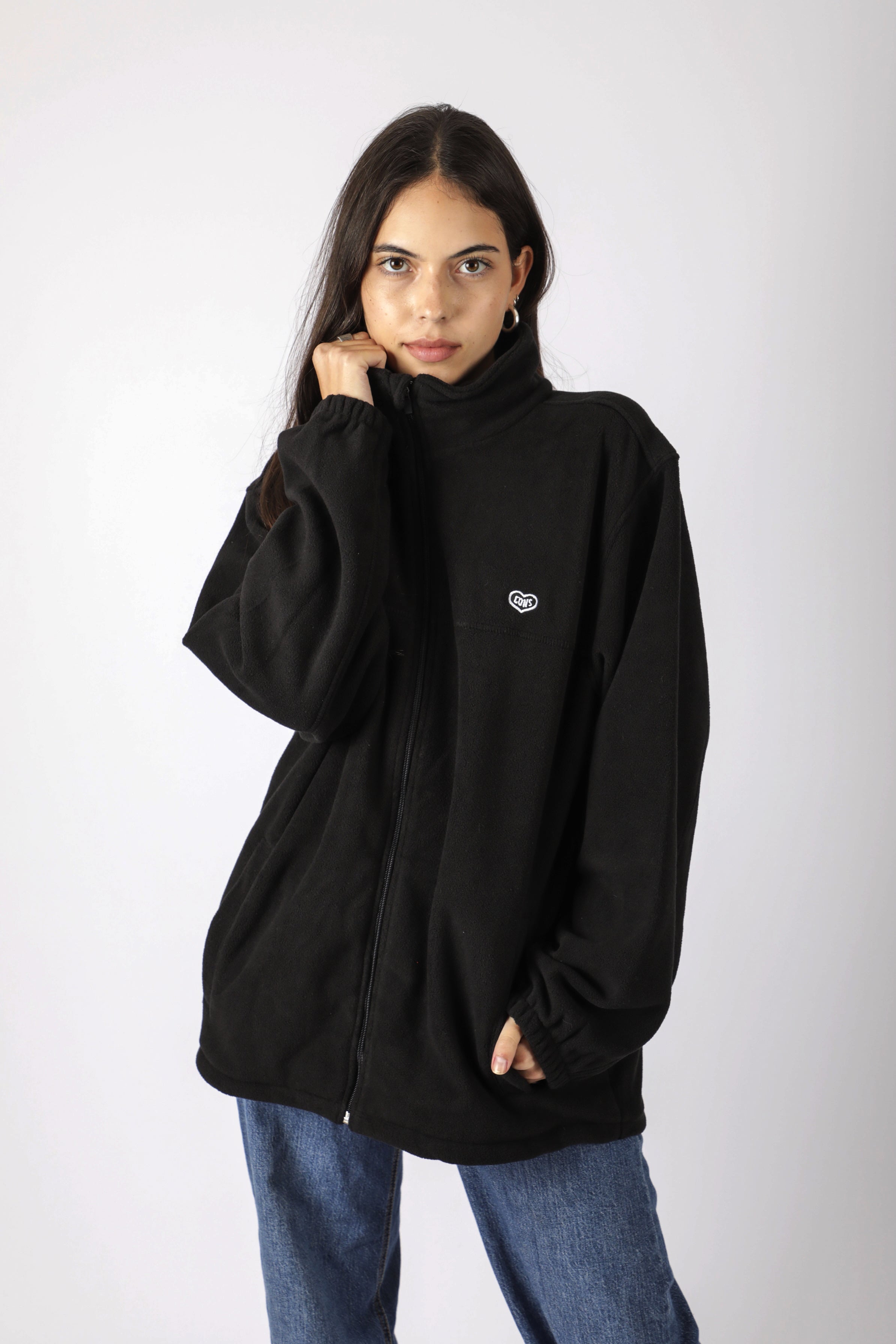 ZIPPER POLAR HEART BLACK ♀