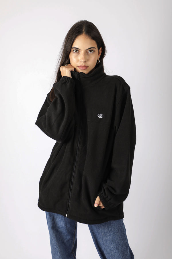 ZIPPER POLAR HEART BLACK ♀