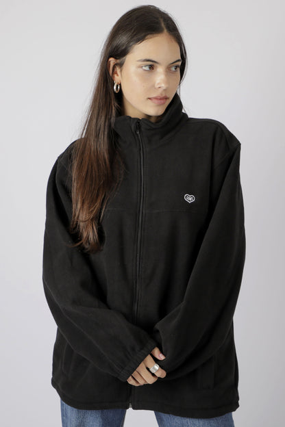 ZIPPER POLAR HEART BLACK ♀